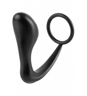 STIMOLATORE PROSTATA ASS-GASM COCKRING PLUG BLACK