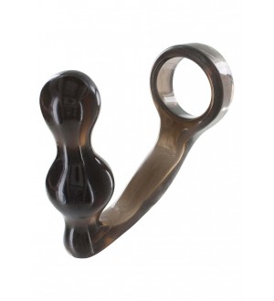 STIMOLATORE PROSTATA PLUG ANALE POWER PLUG & PENISRING Smoke