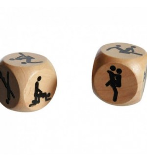 Dadi in legno con posizioni Kamasutra