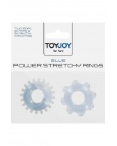 Anelli per Pene Power Stretchy Rings Blue 2Pcs