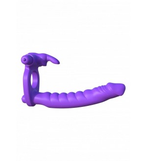 ANELLO CON VIBRATORE RABBIT E ANALE Double Delight