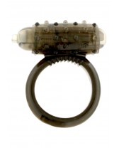 Anello vibrante nero con set di 3 anelli neri