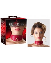 Collare rosso Halsfessel Bad Kitty