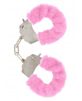 Manette in peluche color rosa,per giochi erotici