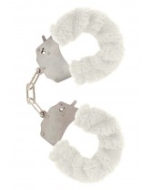 Manette in peluche color bianco,per giochi erotici