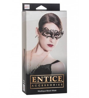 Maschera veneziana MYSTIQUE MASK BLACK