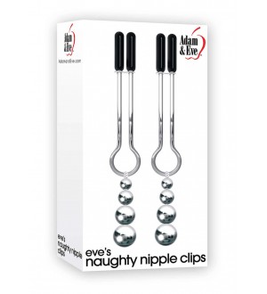 Pinze per capezzoli EVE'S NAUGHTY NIPPLE CLIPS SILVER