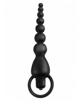 Vibratore Anale VIBRATING SILICONE ANAL BEADS BLACK