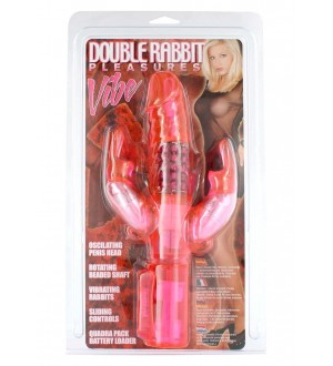 Viibratore con Doppio Rabbit DOUBLE RABBIT PLEASURES VIBE PK