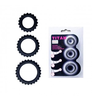 Kit anello Titan Cock Ring blu
