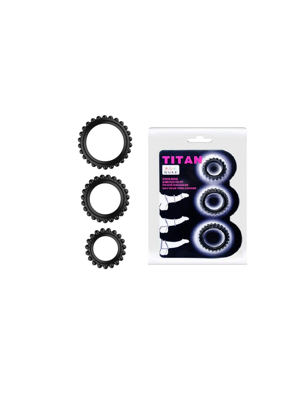 Kit anello Titan Cock Ring blu