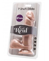 VIBRATORE REALISTICO COCK 7 INCH W/ BALLS FLESH VIBR.