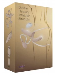 Strap-On Doppio Gonfiabile Con Vibrazione Col. Carne