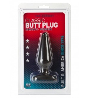 PLUG ANALE BLACK BUTT SMOOTH MEDIUM