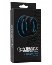 Kit di 3 Anelli OptiMALE 3 C-Ring Set Thick Nero