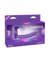 ANELLO CON VIBRATORE RABBIT E ANALE Double Delight
