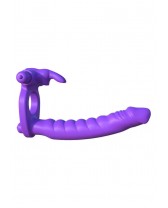 ANELLO CON VIBRATORE RABBIT E ANALE Double Delight