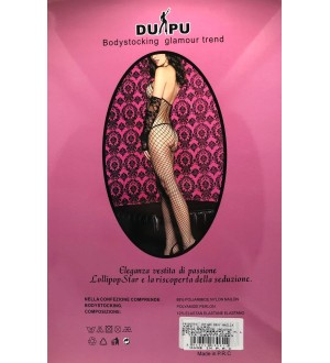 TUTA SEXY CATSUIT A RETE GRIGLIATA MISURA UNICA