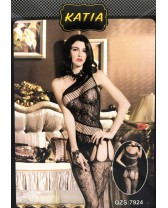 TUTA SEXY CATSUIT CON DISEGNI A FIORE MISURA UNICA
