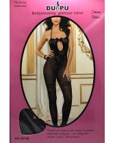 TUTA SEXY CATSUIT DI RETE PICCOLA CON RICAMI  MISURA UNICA