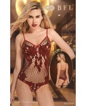 CORSETTO BODY ROSSO BFL LADYSTOCKING TAGLIA UNICA