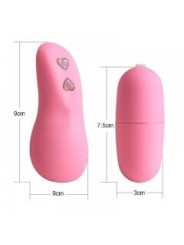 Ovetto Vibrante  Wireless Rosa Cuore 10 Funzioni