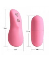Ovetto Vibrante  Wireless Rosa Cuore 10 Funzioni
