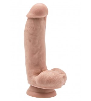 Dildo Realistico 6 Inch con Palle Color Carne e Nero