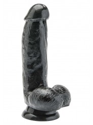 Dildo Realistico 6 Inch con Palle Color Carne e Nero