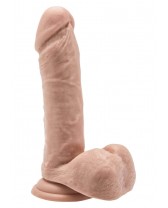 Dildo Realistico 7 Inch con Palle Color Carne e Nero