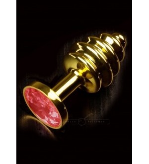 Plug anal oro small rigato 7,5 cm