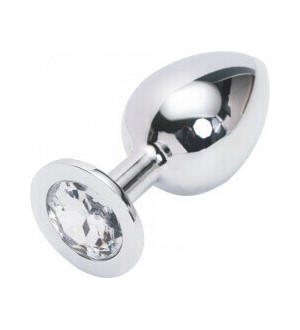 Plug anal argento small 7,5 cm