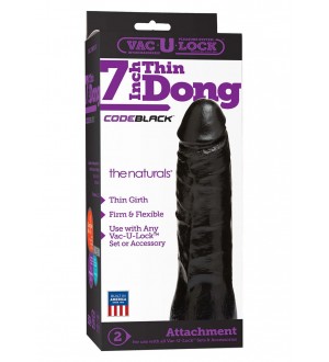 FALLO REALISTICO VAC-U-LOCK 7 INCH THIN DONG THE NATURALS