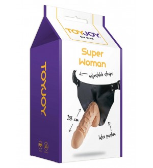 Fallo Strap-On SUPERWOMAN STRAP-ON FLESH