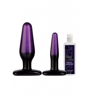 Kit Plug Anali Black Rose Br Anal Trainer Kit Black/purple