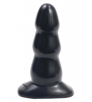 PLUG ANALE TRIPLE RIPPLE BUTT PLUG BLACK M