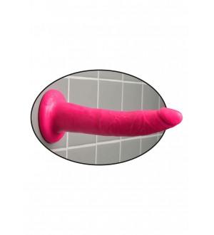 Dildo Realistico DILDO 7 INCH SLIM PINK